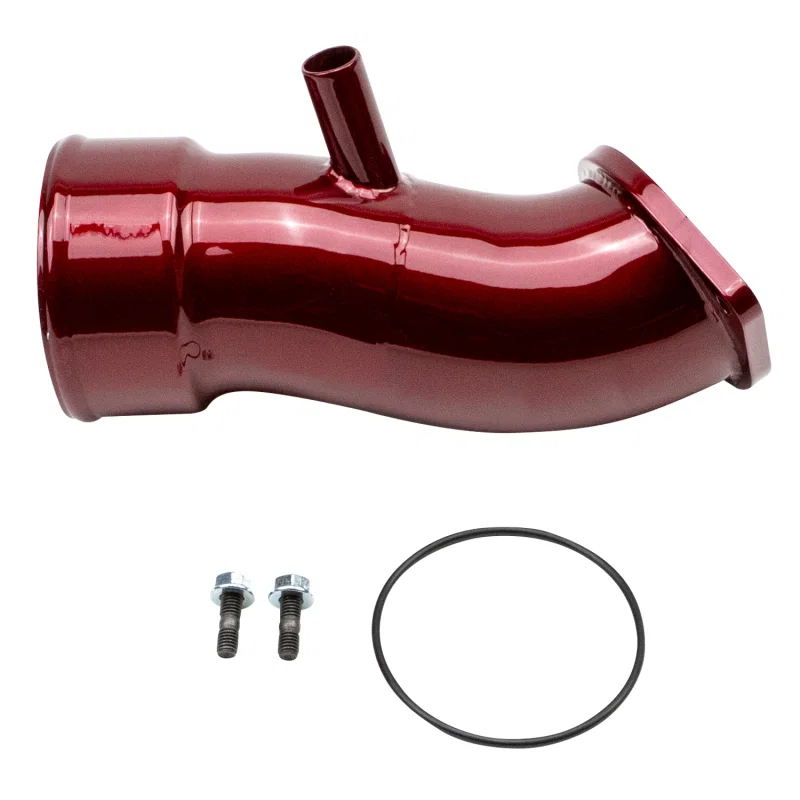 Wehrli WCF100833-RED, 20-24 Chevrolet 6.6L L5P Duramax 3.5in Intake Horn w/PCV Port - WCFab Red