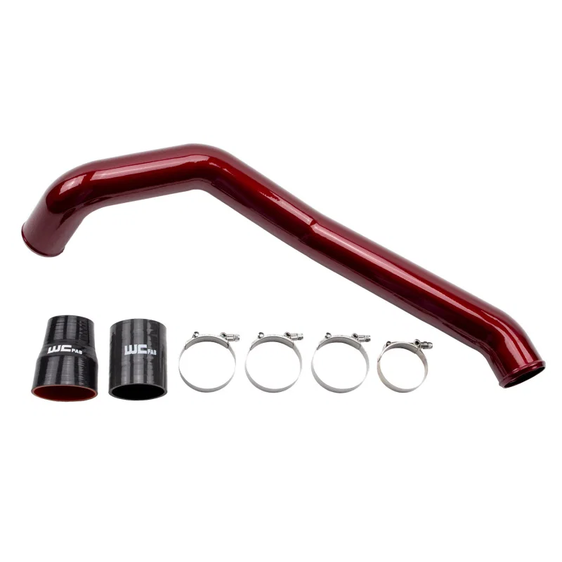 Wehrli WCF100352-CR, 2004.5-10 Duramax LLY/LMM D/S 3in. Intercooler Pipe - Candy Red