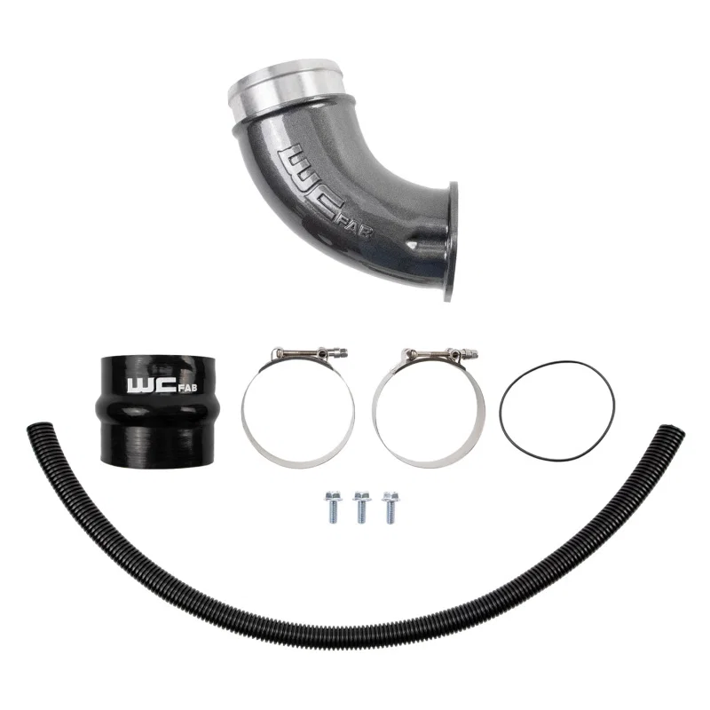 Wehrli WCF100535-DG, 01-04 Duramax LB7 4in High Flow Intake Horn - Deore Gold