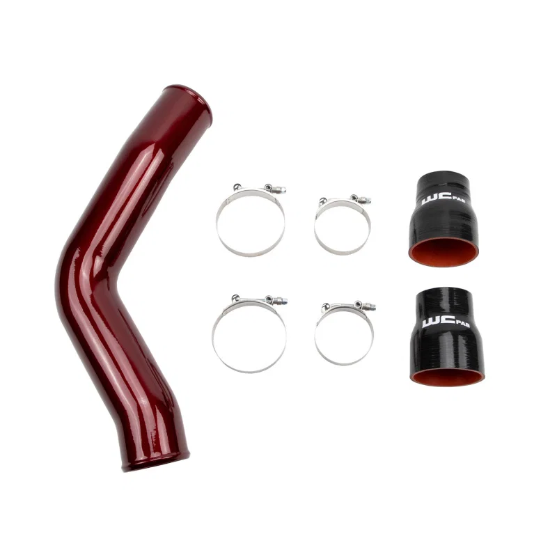 Wehrli WCF100406-IBB, 13-18 Cummins 6.7L Passenger (Hot) Side 3.5in Intercooler Pipe - Illusion Blueberry for Ram