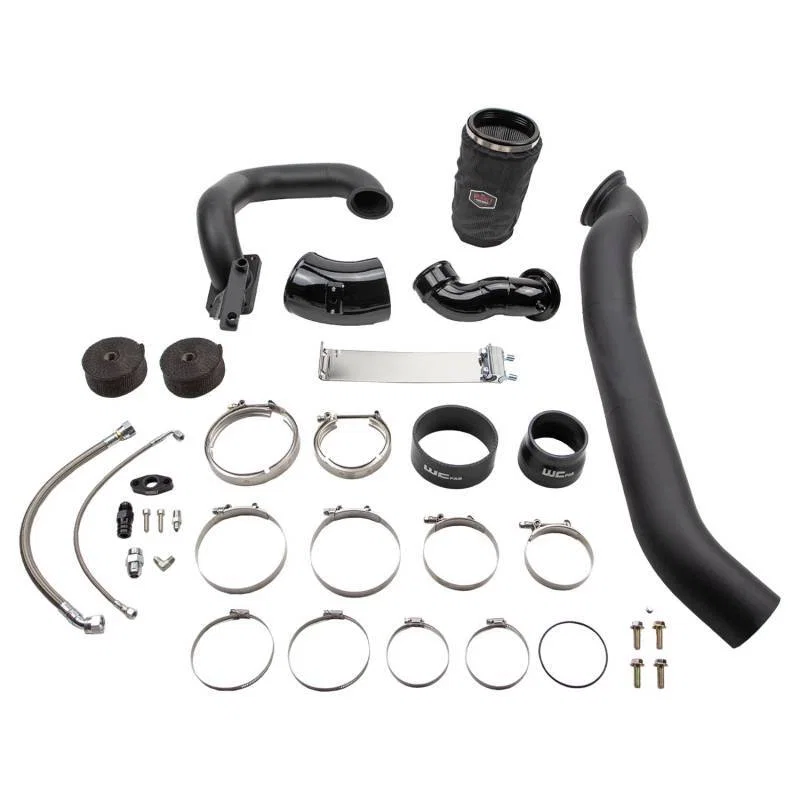 Wehrli WCF100567-GM, 03-07 Cummins 5.9L Twin Turbo Kit S400/Stock - Gun Metal for Dodge