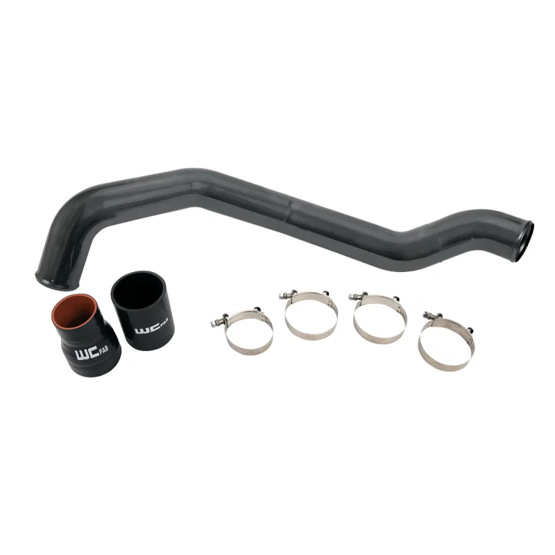 Wehrli WCF100352-GRY, 04.5-10 Chevrolet 6.6L LLY/LBZ/LMM Duramax Driver Side 3in Intercooler Pipe - WCFab Grey