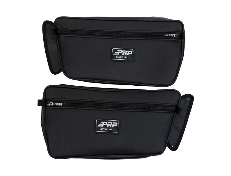 PRP Seats E105-210, 2020+ Yamaha Wolverine RMAX Front Door Bags - Black (Pair)
