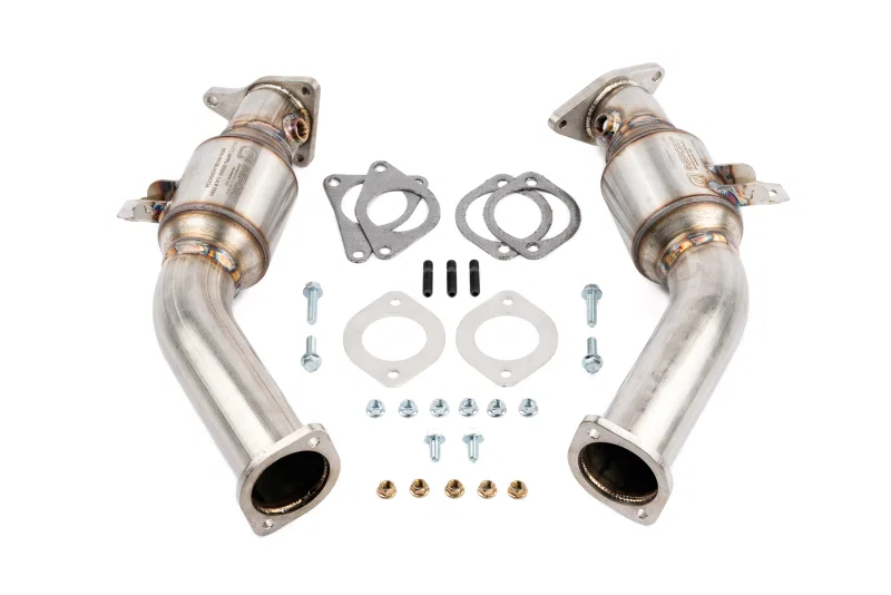 AMS AMS.53.05.0001-2, Performance VR30DDTT Street Lower Downpipes w/GESI Catalytic Converter