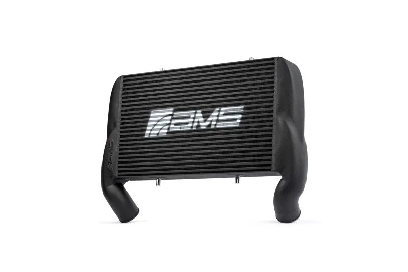 AMS AMS.55.09.0002-3, Performance 2017+ Ford F150/Raptor 2.7L/3.5L EcoBoost High Mount Intercooler (Black w/AMS Logo)