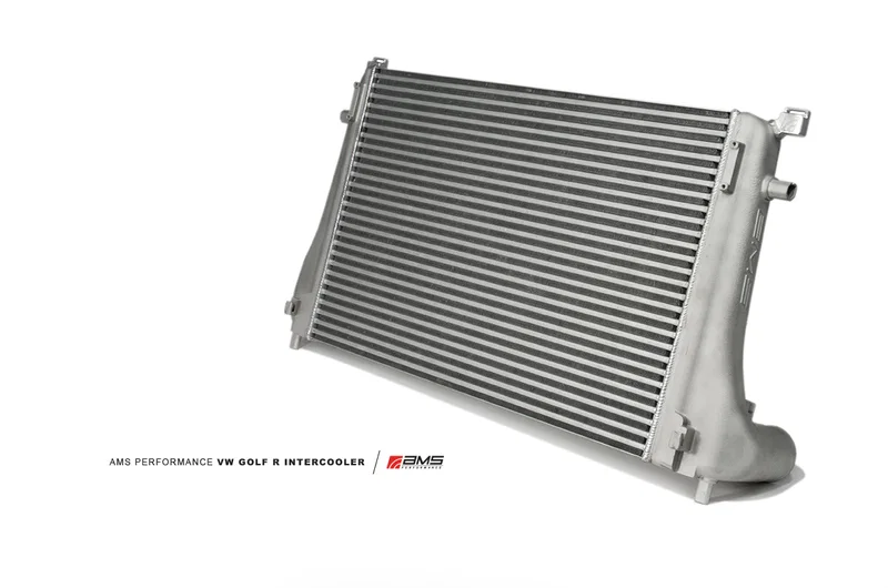 AMS AMS.21.09.0001-1, Performance 2015+ VW Golf R MK7 Front Mount Intercooler Upgrade w/Cast End Tanks