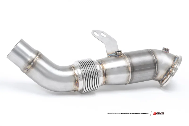 AMS AMS.38.05.0001-2, Performance 2020+ Toyota Supra A90 Street Downpipe w/GESI Catalytic Converter