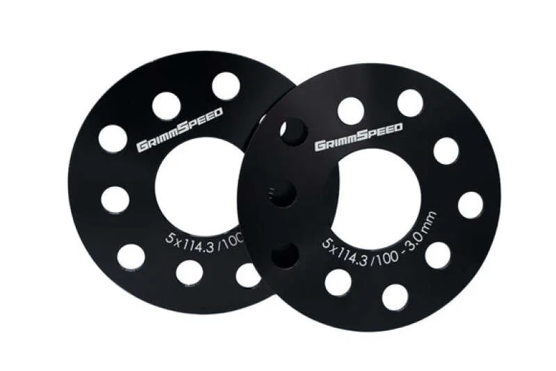 GrimmSpeed GRM.1189.1.0, 5x100 and 5x114.3 3mm Wheel Spacer (Pair)