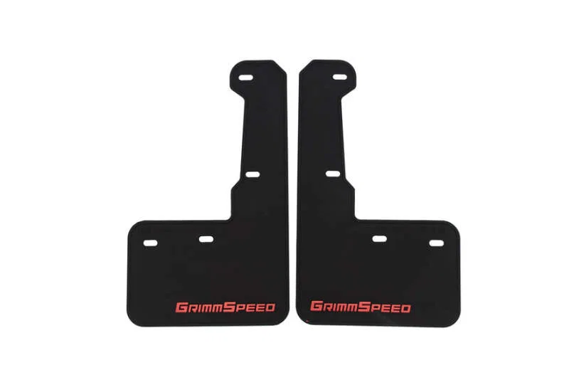 GrimmSpeed GRM.1021.1.RED, 15-21 Subaru WRX/STI Mudflaps - Black w/ Red Lettering for Mercedes-Benz