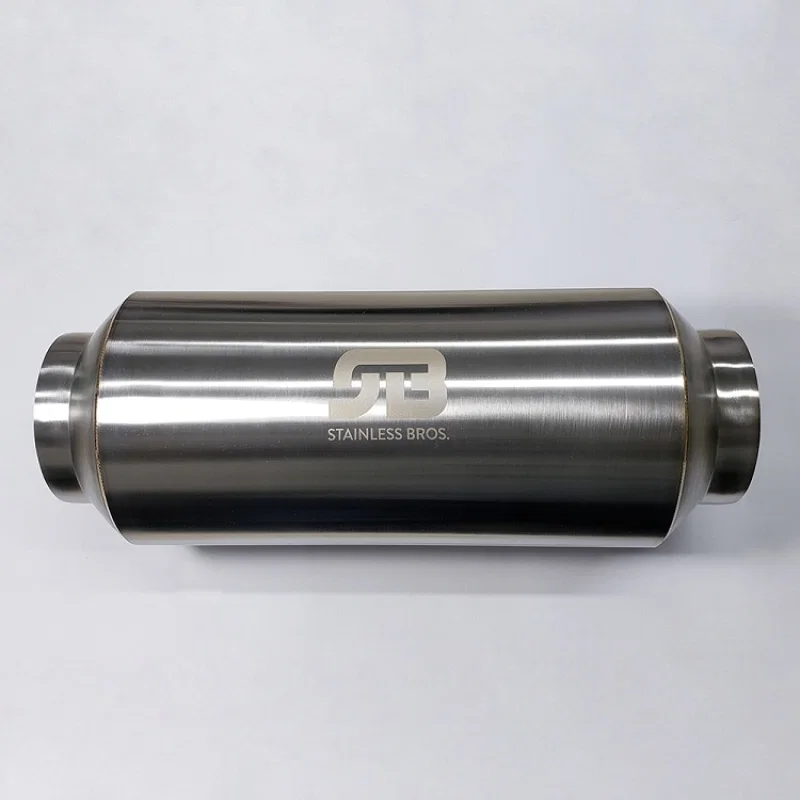 Stainless Bros 615-07613-0000, 3in x 12.0in OAL Lightweight Muffler - Matte Finish