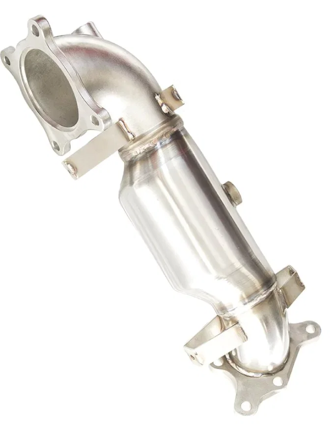 Invidia HS17CTRDPC, 17+ Honda Civic Type-R FK8 76mm Downpipe w/ High Flow Cat
