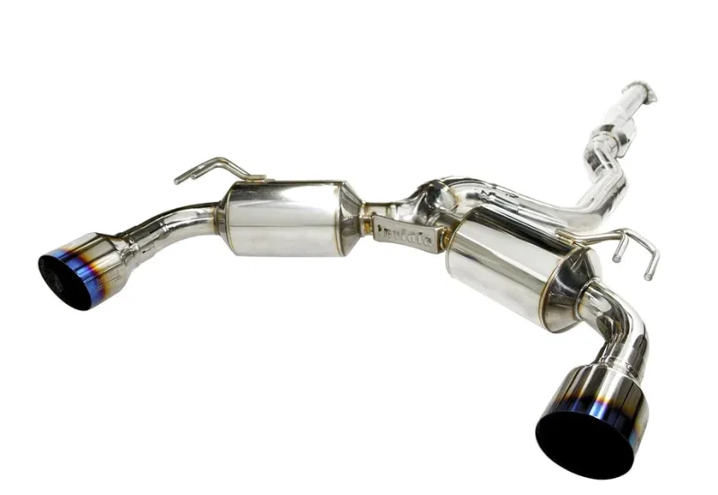 Invidia HS09MEXGD1ST, 2009+ Mitsubishi Evo X Dual N1 Titanium Tip Cat-back Exhaust