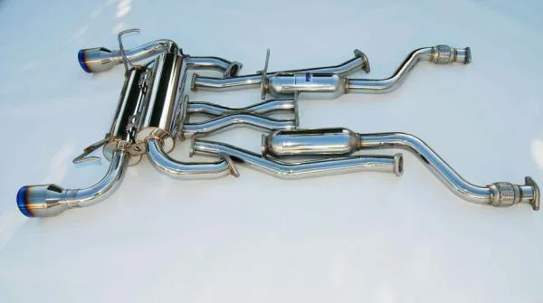 Invidia HS09N7ZGID, 09+ 370Z Gemini Rolled Titanium Tip Cat-back Exhaust