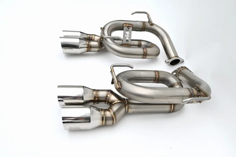 Invidia HS22SW4AT4SSL, 22+ Subaru WRX Twin Loop 3.5in. Single Layer Stainless Steel Tip Axle-Back Exhaust