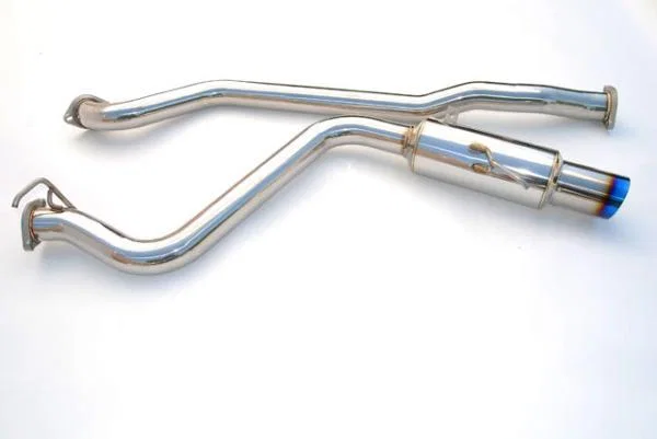 Invidia HS08SW4GST, 08-09 WRX Sedan 76mm (101mm tip) RACING Titanium Tip Cat-back Exhaust for Subaru
