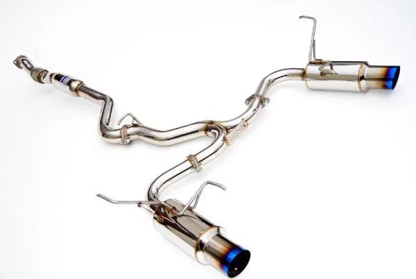 Invidia HS08STIGTT, 08-11 STi Hatch / 11 WRX Hatch Dual N1 Single Layer Titanium Tipped Cat-back Exhaust for Subaru Impreza