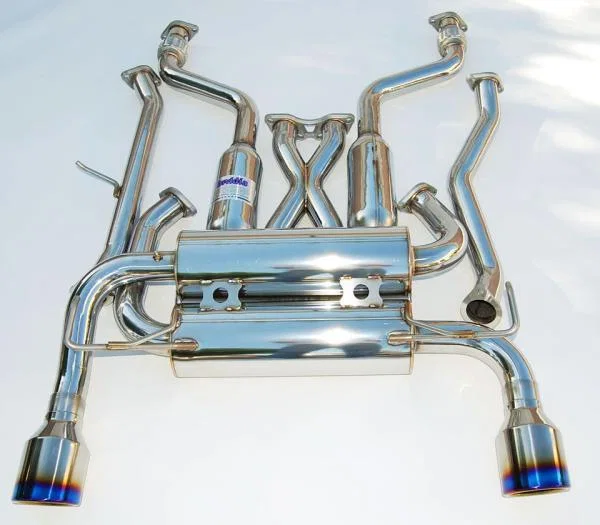 Invidia HS07IG7GIT, 07+ Infiniti G37 Coupe Gemini Single Layer Titanium Tip Cat-back Exhaust