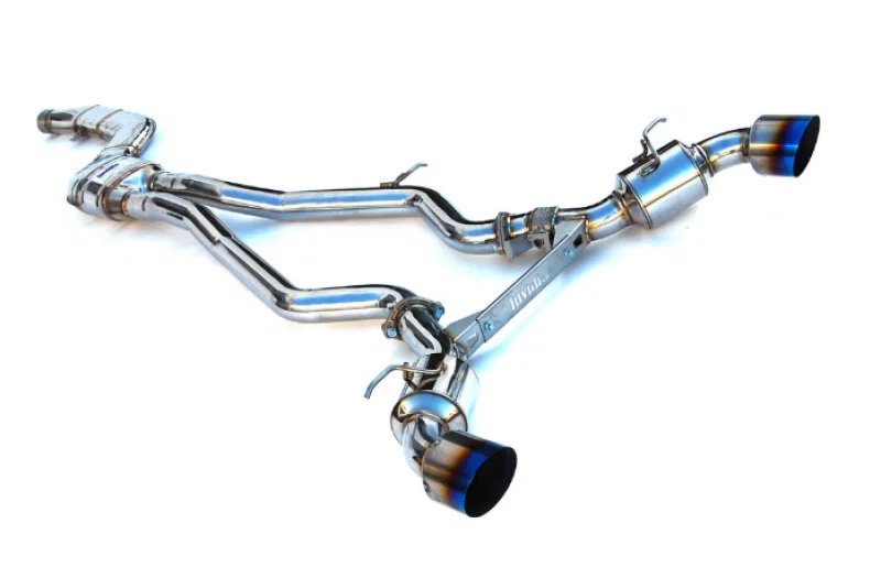 Invidia HS19TSP4VGD1GT, 2019+ Toyota Supra Dual N1 w/ Valve Single Layer Titanium Tip Cat-back Exhaust
