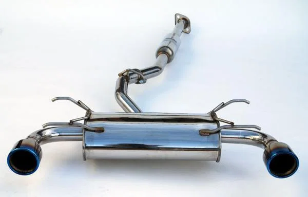 Invidia HS12SSTG3T, Subaru BRZ / Scion FRS Q300 w/ Rolled Titanium Tips Cat- Back Exhaust (Blue Edge)