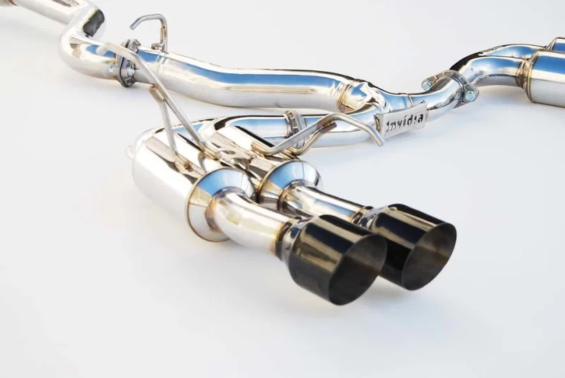 Invidia HS15STIGM4SB, 11-21 Subaru WRX / STI Gemini/R400 Single Layer Quad Black Tip Cat-Back Exhaust