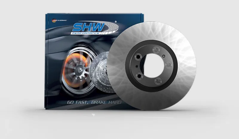 SHW Performance PFL31451, 93-95 Porsche 928 GTS 5.4L Left Front Smooth Monobloc Brake Rotor (92835104501)