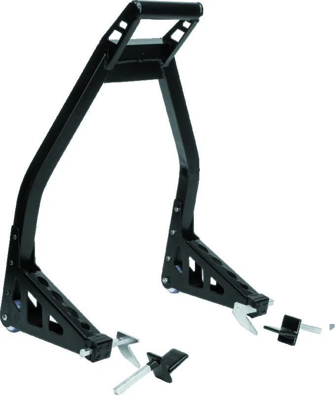 BikeMaster 152421, Universal Aluminum Stand - Rear - Black