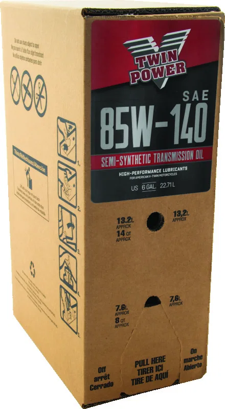 TwinPower 539029, 85W140 Semi-Synthetic Transmission Lube - 6 Gallon Bag-In-Box