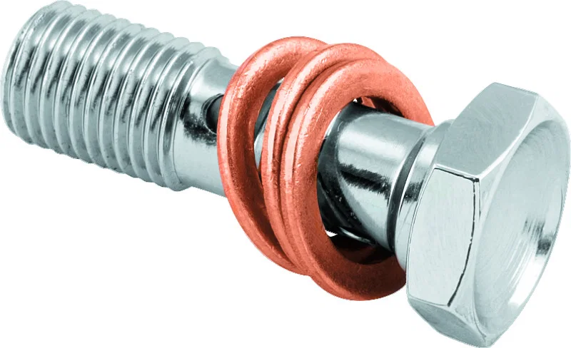 TwinPower 035974, Stainless Brake Fitting 3/8-24 Double Banjo Bolt