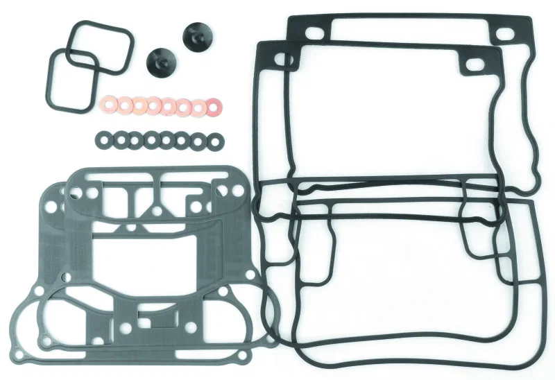 TwinPower 043195, 92-99 Evo Big Twin Rocker Box Gasket Kit Replaces H-D 17042-92A for Harley-Davidson