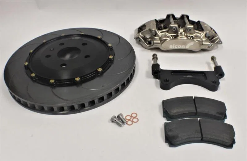 Alcon BRK.200554, Chevrolet Corvette C8 (Aftermarket Wheels) 6 Piston 380x36mm Front Street Kit - Nickle Plated
