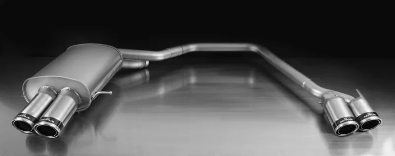 Remus 087112 1584CS, 2010 BMW 5 Series F10 Sedan / F11 Touring Sport Axle Back Exhaust w/Carbon Ring Tail Pipes