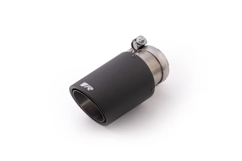 Remus 0006 83CSR, Universal Sport Exhaust 84mm Carbon Race Angled w/Carbon Ring & Adj Clamp Tail Pipe (Single)