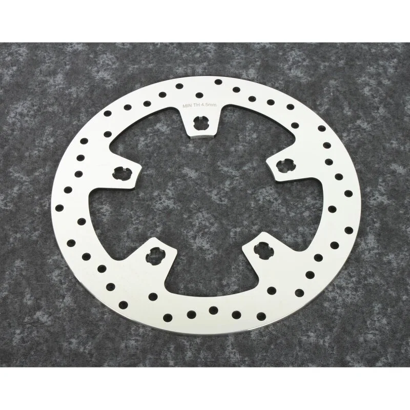 Bikers Choice 482593, 14-Up Touring Lug Mount Polished Stainless Front Brake Rotor Without Hardware for Harley-Davidson