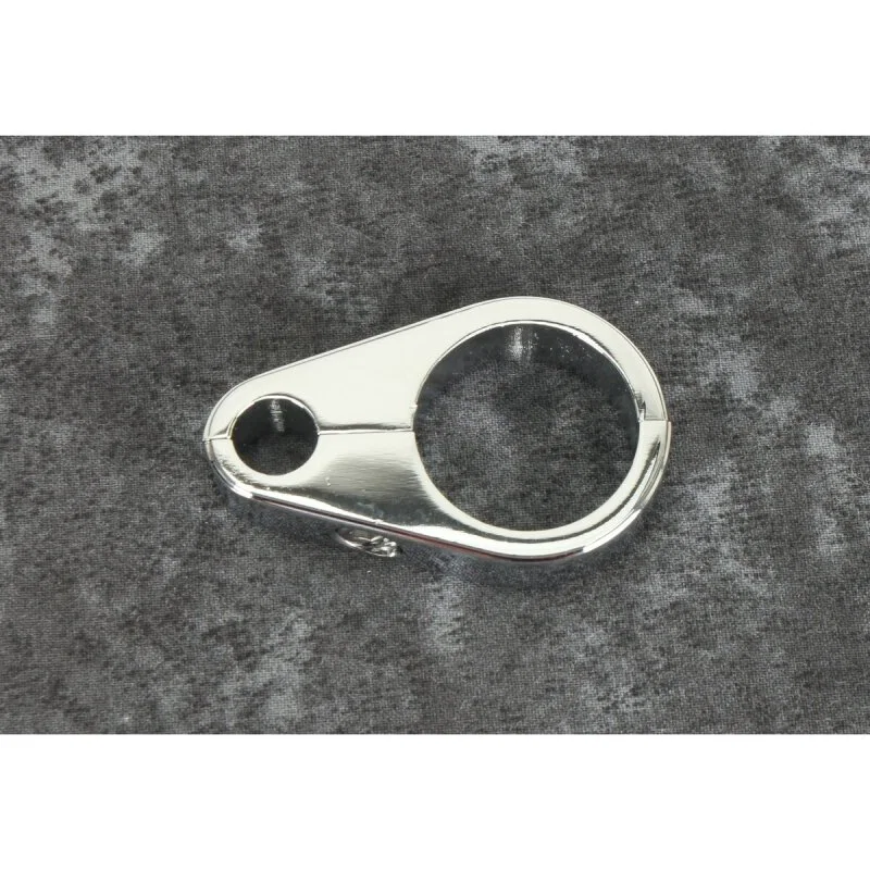 Bikers Choice 489799, 1 1/8 Inch Chrome Plain Clutch Cable Clamp