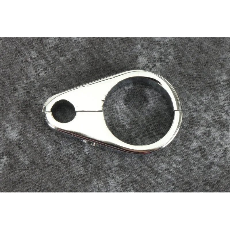 Bikers Choice 489800, 1 1/4 Inch Chrome Plain Clutch Cable Clamp