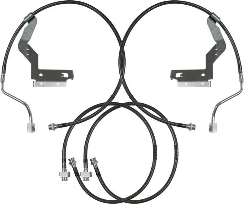 Carli CS-FORDBBL-45-17, 17-23 Ford F250/350 SD Hardware Braided Brake Lines 4.5in