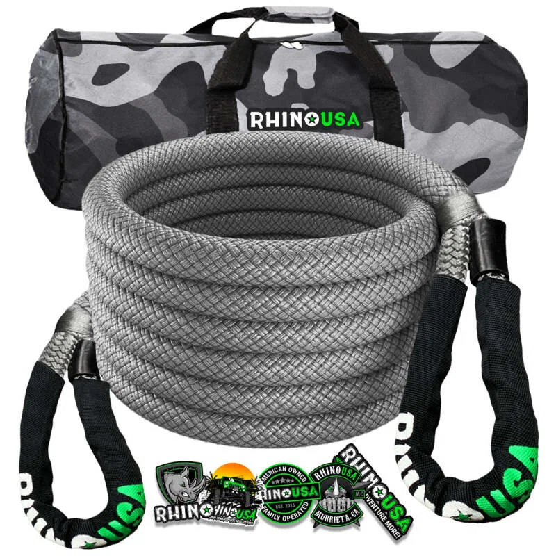 Rhino USA KROPE-58X20-GRY, Kinetic Energy Recovery Rope (5/8In X 20Ft) Gray