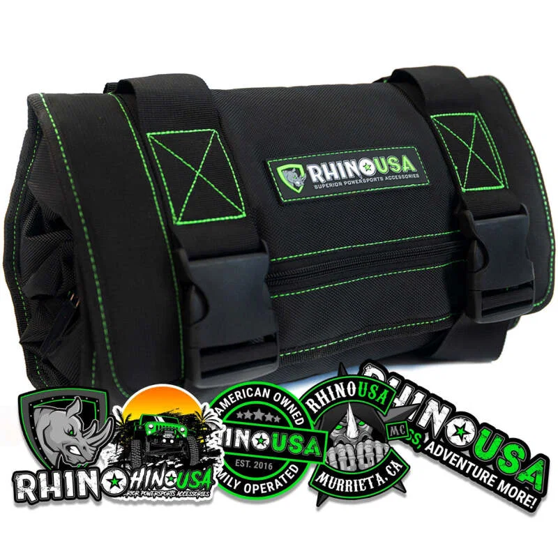 Rhino USA RNO-TOOL-ROLL, Heavy Duty Off-Road Tool Bag/Roll Black