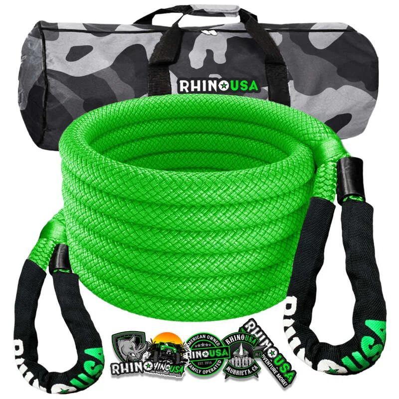Rhino USA KROPE-58X20-GRN, Kinetic Energy Recovery Rope (5/8In X 20Ft) Green
