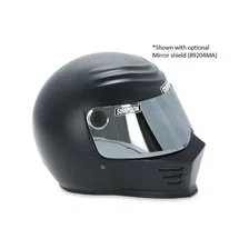 Outlaw Bandit Helmet - Flat Black - Double Extra Large image 4