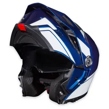 Journey Bandit Helmet - Blue/White - Double Extra Large image 4