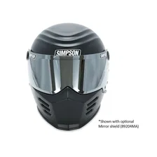 Outlaw Bandit Helmet - Flat Black - Double Extra Large image 3