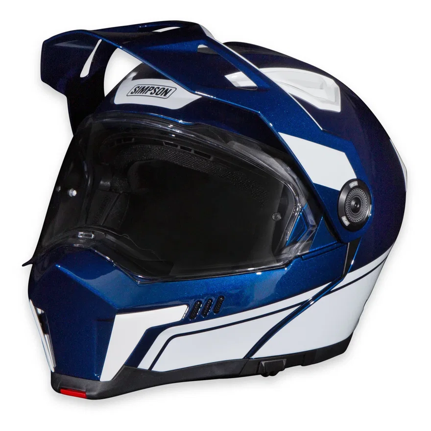 Journey Bandit Helmet - Blue/White - Double Extra Large