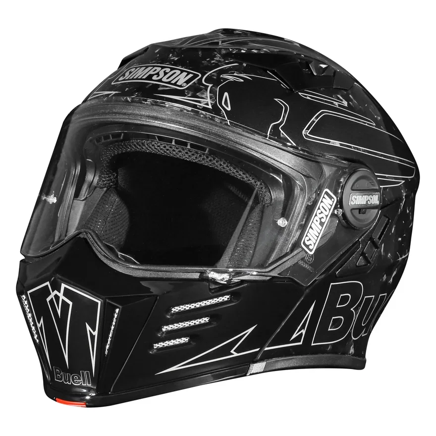 Buell Motorcycles Mod Bandit Helmet - Forged Carbon Fiber - Extra Small