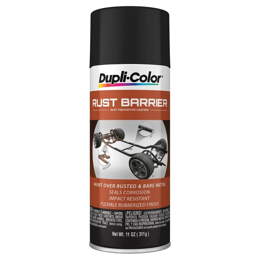 Dupli-Color VHT Canada CRBA100, Rust Barrier Aerosol Flat Black