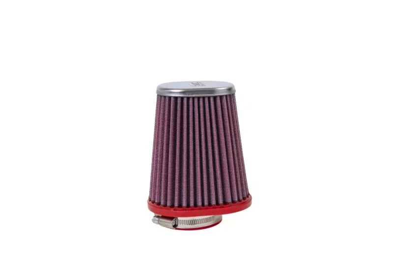 BMC FBPF50-120L, Conical Carburetor Filter w/Chrome Top - Left 50mm Inlet / 120 H