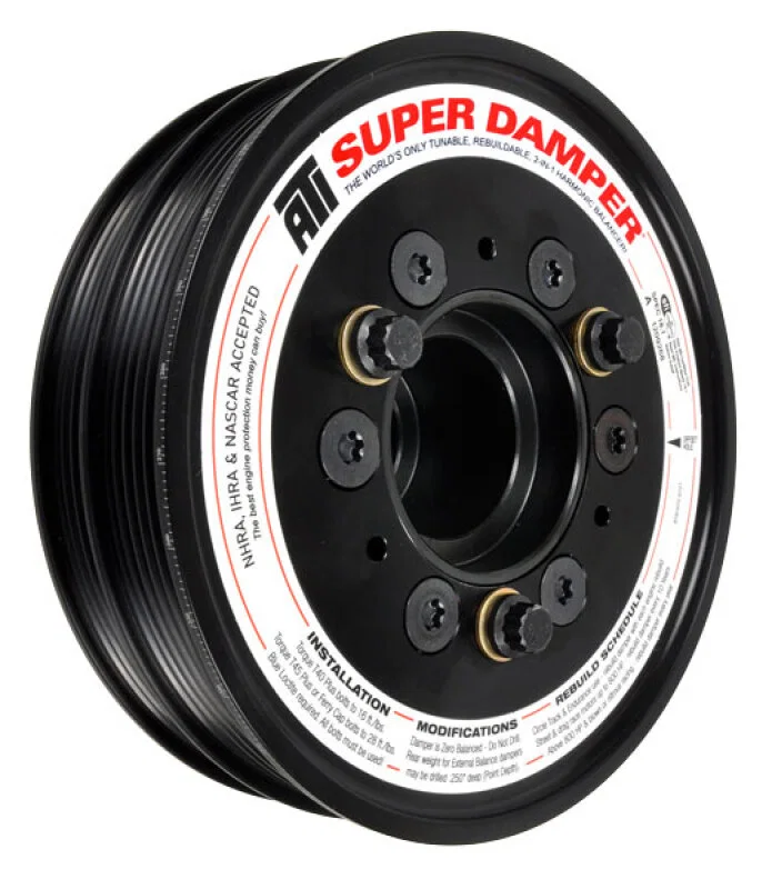 ATI ATI918055, Ford Coyote 5.0L 6.78in 6 & 4 Grv Damper w//AC Pulley Kit (OEM Size SK1473)