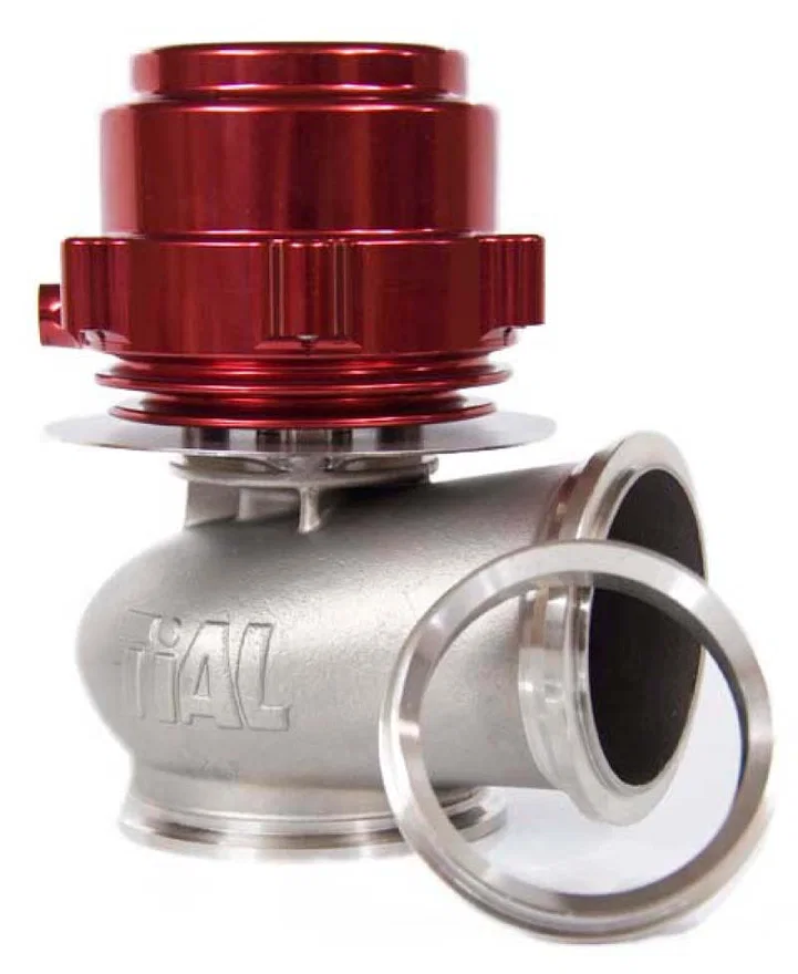 TiALSport 002623, V60 Wastegate 60mm .228 Bar (3.31 PSI) w/Clamps - Red