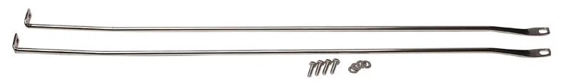 Kentrol 30529, 97-06 Jeep Wrangler TJ Strut Rod Kit - Polished Silver
