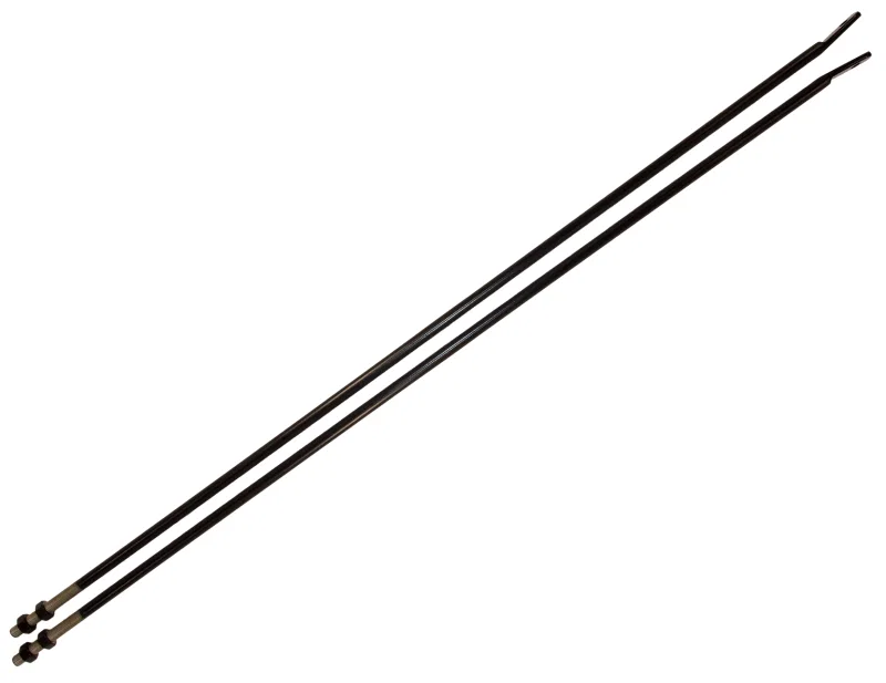 Kentrol 50517, 72-86 Jeep CJ Strut Rod Kit - Powdercoat Black
